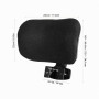 YARNOW Repose-tête réglable pour chaise de bureau Noir | Repose-nuque amovible en maille avec pince de 2,6 cm pour chaise d'ordi