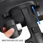 YARNOW Repose-tête réglable pour chaise de bureau Noir | Repose-nuque amovible en maille avec pince de 2,6 cm pour chaise d'ordi