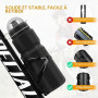Ainiv Porte Bidon de Vélo avec Gourde Vélo 750ML, Noir | Bidon de Sport de Haute Qualité Sans BPA Convient Aux Vélo / VTT / Vélo