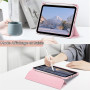 JETech Coque pour iPad Mini A17 Pro/6e Gén, Rose | Pour 8,3" 2024/2021 Modèle, Étui Housse Dos Transparent, Porte-Pencil, Suppor