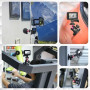 ULANZI Support Magnétique pour Caméra d'Action, Support de Caméra avec Rotule à 360° & Fixation Rapide UKA, Compatible avec 1/4'