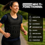 Fitby Gilet lesté 10 kg réglable avec poids amovibles, musculation, noir | Veste lestée pour course, crossfit, calisthénie et st