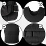 Fitby Gilet lesté 10 kg réglable avec poids amovibles, musculation, noir | Veste lestée pour course, crossfit, calisthénie et st