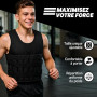 Fitby Gilet lesté 10 kg réglable avec poids amovibles, musculation, noir | Veste lestée pour course, crossfit, calisthénie et st