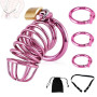 Cage Pour Pénis - Chastity Cage Avec Ceinture De Chasteté, Cage De Chasteté Homme Anneaux En 3 Tailles (4 cm, 4,5 cm, 5 cm) Cock