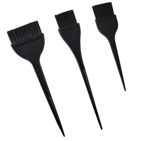 WOLMIK Lot de 3 pinceaux de coloration cheveux, brosse de teinture cheveu, outils applicateurs, pour la coloration des cheveux