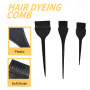 WOLMIK Lot de 3 pinceaux de coloration cheveux, brosse de teinture cheveu, outils applicateurs, pour la coloration des cheveux