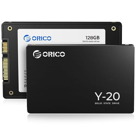 ORICO 128Go 2,5 Pouces SSD Interne SATA III 6Gb/s, 3D NAND Jusqu'à 500Mo/s Vitesse de Lecture, Compatible avec Les Ordinateurs P