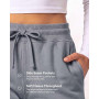 Real Essentials Lot de 3 Pantalons de Jogging en Polaire pour Femme, Coupe décontractée, athlétisme décontracté (Grandes Tailles