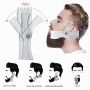 Pochoir de façonnage de barbe pour boucin, moustache, pattes, poils du visage, guide de toilettage pour homme
