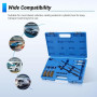 RUIZHI Ensemble de nettoyage pour siège et gaine d'injecteur 14 pièces | Kit de nettoyage pour injecteur, joint de siège, kit de