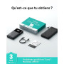 INIU 10000mAh Batterie Externe, Slim 22.5W Charge Rapide Voyage Power Bank | Câble USB C Amovible, Autorisé en Avion, Essentiels