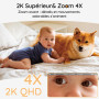 BOIFUN 2K 5" Babyphone 2 Caméra avec Application Telephone, Rotation à 360°, Surveillance des Mouvements & Suivi Automatique, Dé