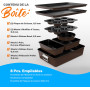 Nutrichef Ensemble de Moules à Pâtisserie Empilable Antiadhésif 8 Pièces- Ensemble de Plaques de Cuisson sans PFOA, PFOS, PTFE a