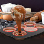 Nutrichef Ensemble de Moules à Pâtisserie Empilable Antiadhésif 8 Pièces- Ensemble de Plaques de Cuisson sans PFOA, PFOS, PTFE a