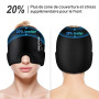 ONLYCARE Migraine Cap Bonnet, Pack de glace en gel à 360° | Masque de glace anti migraine rafraîchissant, Chapeau, Cold Therapy
