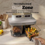 Ninja CRISPi DualZone Air fryer en verre 2 paniers, 8 modes de cuisson, cuisson simultanée de deux aliments, contenants en verre