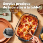 Ninja CRISPi DualZone Air fryer en verre 2 paniers, 8 modes de cuisson, cuisson simultanée de deux aliments, contenants en verre