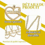 JRYXDS 3Pcs Collier-Cœur En Or Puzzle De L'Amitié Chaîne Pour Femmes Meilleures Amies Cadeau Symbolisant Une Précieuse Amitié À