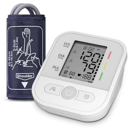 Tensiomètre Bras Professionnel Automatique Écran LCD Mémoire 2 Utilisateurs | B0GTT6GWZQ