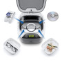 LifeBasis Nettoyeur Ultrasons 850 ml 42 kHz, Écran Tactile et Cuve Inox | Bac à Ultrasons 55W, 5 Minuteries et Panier Inclus pou
