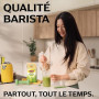 Lipton Barista Matcha Latte Avoine Instantané Sans Sucres Ajoutés 10 Sticks | Saveur originale onctueuse, base d'avoine, chaude