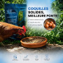 AF® Larves de Mouches Soldats Séchées, 7L Ver de Farine Alternative 43% Protéines, Snack Naturel pour Hérisson, Reptiles et Rong