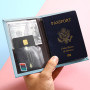 YiYiLiang Lot de 2 étuis pour passeport en cuir synthétique avec étiquettes | Organiseur de voyage pour homme et femme, peut con