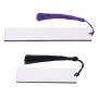 Lot de 30 Marque-pages Vierges par Sublimation, Marque-pages Double Face en MDF avec Pompons Colorés, étiquettes pour Lecteurs, 
