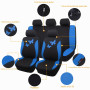 Flying Banner Housse de siège Auto en Maille Respirante, Motif Papillon coloré, Compatible avec Les airbags (Ensemble Complet, B