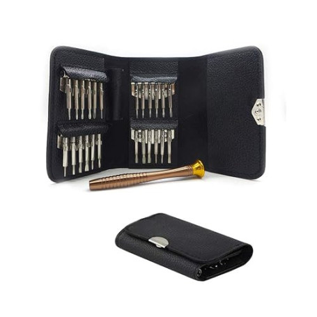 Kit d'outils de réparation de tournevis portable 25-en-1, Tournevis Pentalobe P5 Torx T5 pour ordinateurs MacBook Pro Tablettes