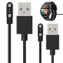 2 Pièces Chargeur pour Montres Connectées, Universel Câble USB Magnétique 2 Broches de 2,8 mm, Chargeur Magnétique pour Montres