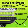 Gillette Labs Body + Intimate Rasoir Intime Homme, 8 Cartouches, Noir | Conçu pour le Rasage du Corps et du Pubis, Lames avec un