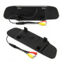Kit Caméra de Recul Wired avec Moniteur Rétroviseur AHD LCD 4,3 Pouces | Caméra de recul étanche à 4 LED vision nocturne 12 V CC