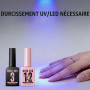 NOVO OVO Colle à ongles UV et gel de construction 2 en 1, kit sans essuyage, top coat pour pointes françaises prédécoupées, HEMA
