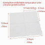H&W Lot de 4 grands panneaux perforés transparents de 5 mm, avec 4 papiers cadeau (WA3-Z1)