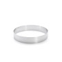 De Buyer - Cercle à entremets rond en inox - 24 x 4,5 cm | Fabriqué en France, Parfait pour Mousse, Entremets, Pâtisserie, Inox