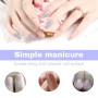 Hanyousheng Lime a Ongles, Lime a Ongle Vernis Semi Permanent, Limes a Ongles Professionnelle, 5 Pcs Limes à Ongles, 2 Pcs Pouss