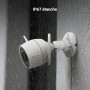 EZVIZ Outpro 2K Caméra Surveillance WiFi Extérieure avec Vision Nocturne en Couleur, Alarme Sirène et Flash, étanche IP67, Détec