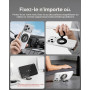 Spigen O-Mag MagFit+ Anneau MagSafe [Double Charnière] Support Anneau | Aimant Double Face pour iPhone Duo 18 Pro Max 17 16 15 1