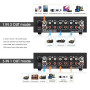 Douk Audio L3 3-Canal Loop Switcher Sélecteur Audio Boîte Double VU-mètre Splitter avec Télécommande IR