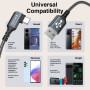 SIZUKA Câble USB C Coudé 90 Degrés 3M/Lot De 2, Câble Type C Charge Rapide | Long Cable Chargeur Type C pour iPhone 17 16 15, Sa