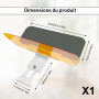 AMONENZ Rallonge Pare Soleil Voiture 2-en-1, Protection Contre L'éblouissement Jour et Nuit, Extenseur Ecran Solaire Voiture Pli