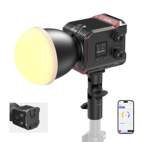 SMALLRIG RC 100B Lampe Vidéo COB Bicolore 2700K-6500K, USB-C PD - 4893 | Plaque de Batterie Intégrée. Contrôle par APP pour Phot
