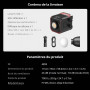 SMALLRIG RC 100B Lampe Vidéo COB Bicolore 2700K-6500K, USB-C PD - 4893 | Plaque de Batterie Intégrée. Contrôle par APP pour Phot