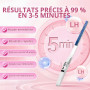 Test d'Ovulation, Détection Haute Sensibilité, Résultats Clair et Facile à Lire, pour le Suivi Quotidien du Cycle de Fertilité, 