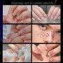 3500 Pièces Strass Ongle Nail Art, Bijoux Ongles Nail Art 3D Strass pour Ongle Avec Pince à Epiler et Stylo de Cueillette Strass