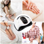 Beyao Lampe LED professionnelle pour ongles 168 W Sèche-ongles UV Machine Nail Art maison salon avec capteur automatique, 4 minu