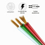 BTF-LIGHTING 10m RGB Câble d'extension électrique 3 broches 18AWG | Connexion de fil de lumière de bande LED Ligne de cordon à 3