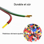 BTF-LIGHTING 10m RGB Câble d'extension électrique 3 broches 18AWG | Connexion de fil de lumière de bande LED Ligne de cordon à 3
